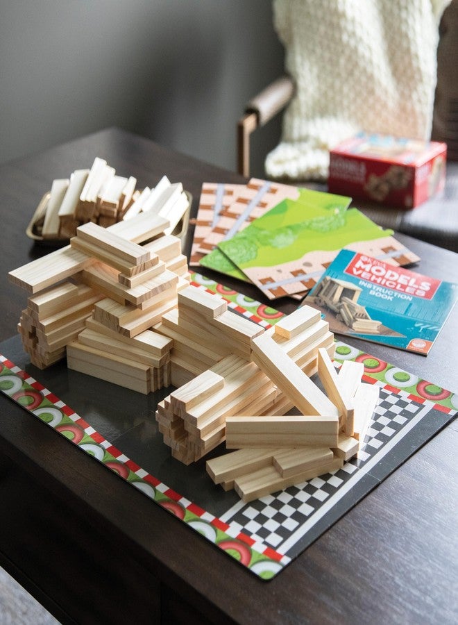 MindWare KEVA Models Vehicles - 154 Wooden Building Planks & Step-by-Step Instructions to Build Iconic Vehicles - Image 3
